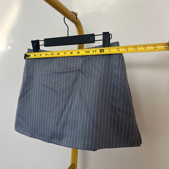 Princess Polly Gray Pinstripe Skort - Picture 6 of 7